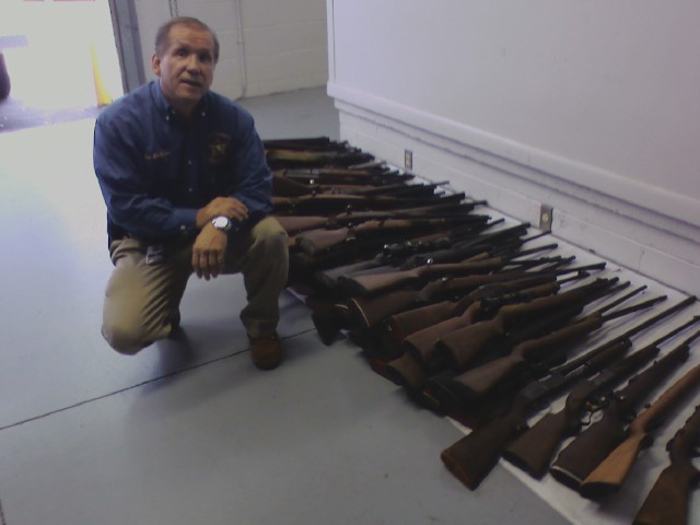 Ed with the guns